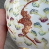 Chinese Antique teacup / teabowl decorated with bats & clouds, Guangxu M&P #1531
