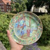 Chinese antique rose mandarin plate, Daoguang period, 19th c #1540