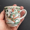 Chinese antique famille verte, wucai teacup, Kangxi/Yongzheng Period #1546