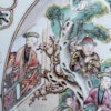 Chinese Antique rose mandarin plate, Qianlong, 18th c #1552