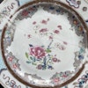 Two Chinese Antique famille rose plates, Qianlong, 18th c #1557, 1558