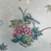 Chinese antique celadon canton butterfly plate, 19th c #1571