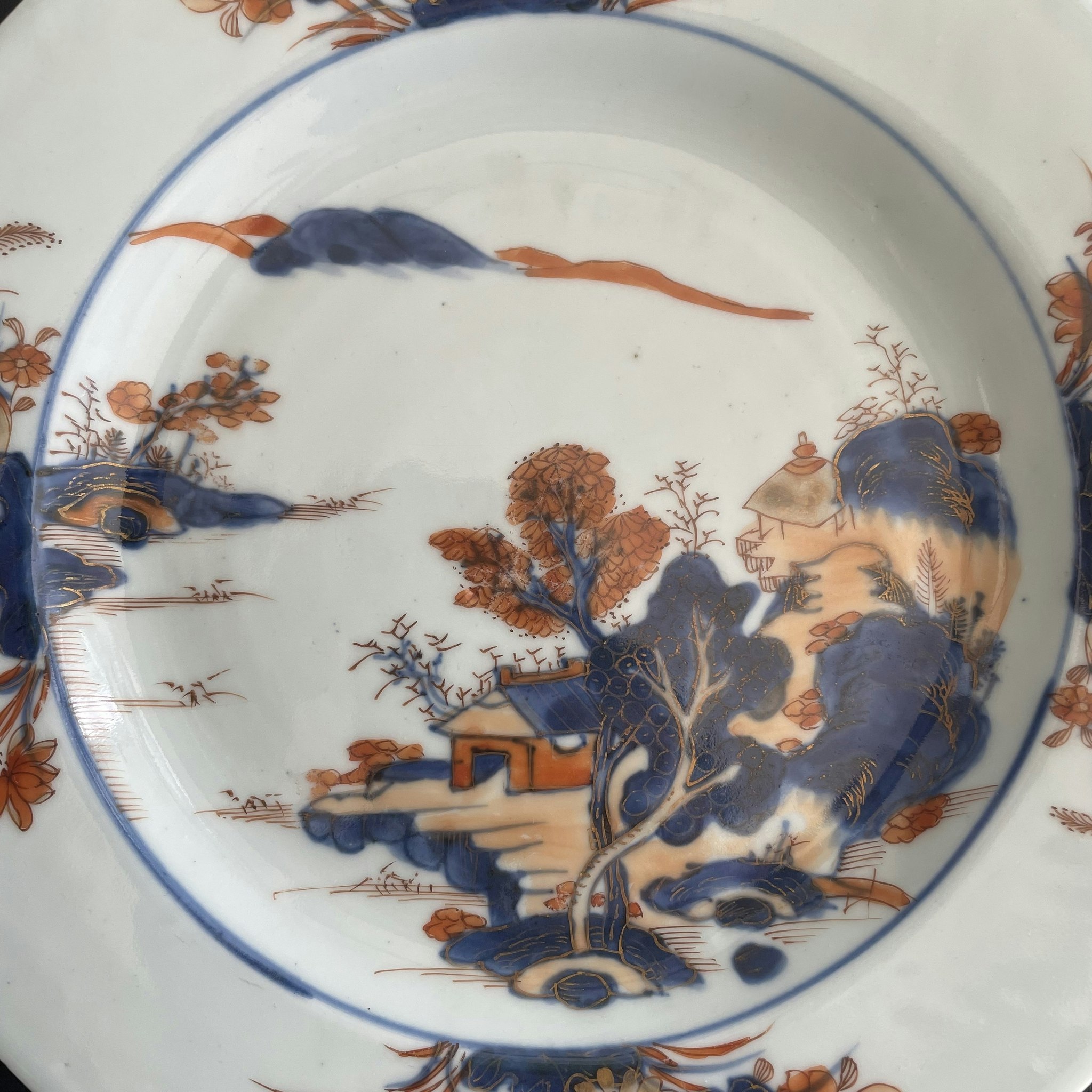 Chinese Antique imari plate, Qianlong, 18th c #1573