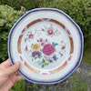 Chinese Antique famille rose plate, Qianlong, 18th c #1549