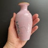 Chinese antique pink ground sgraffito vase, Jiaqing 19th c #1577