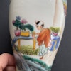 Chinese famille rose Porcelain vase mid 20c around 1950 #1581