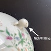 Chinese Antique famille rose teapot 19th century #1582