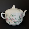 Chinese Antique famille rose teapot 19th century #1582