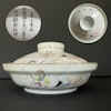 Chinese Antique Porcelain lidded bowl Republic period #1591