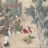 Chinese antique painting, Qing Dynasty, #1576