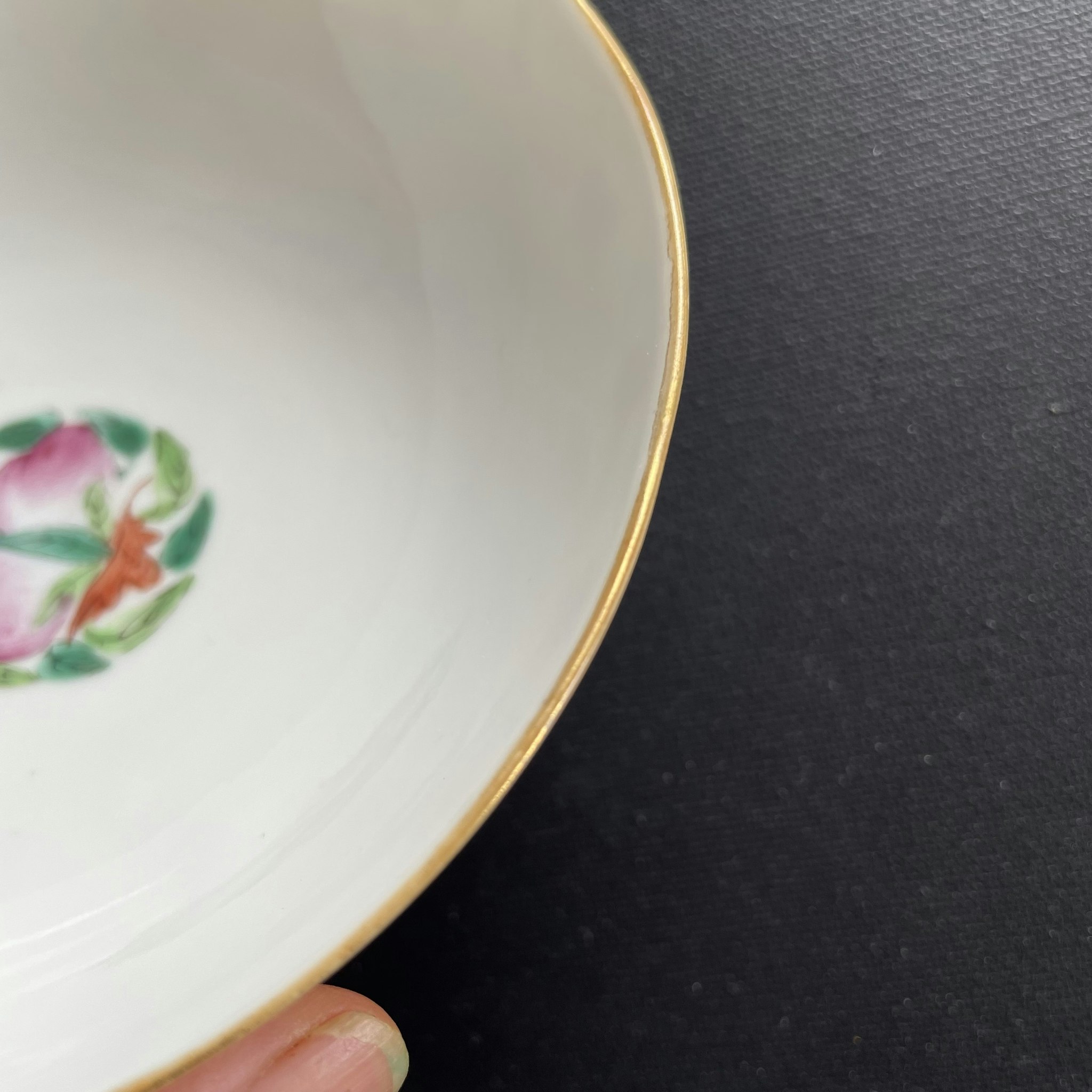 Hover to zoom Chinese Antique Porcelain bowl, four seasons flowers, Daoguang, Mid 19th c #1599