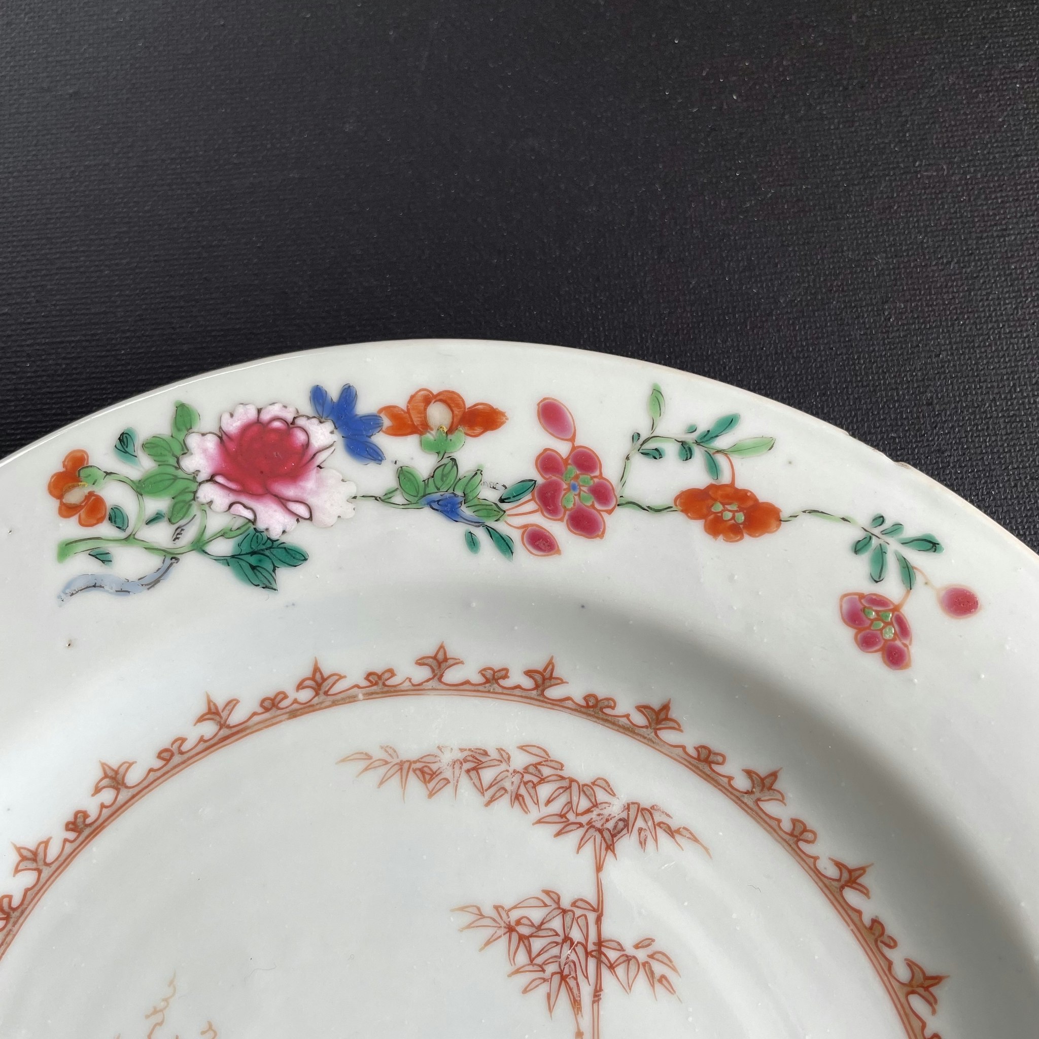 Chinese Antique porcelain plate first half of 18th C , Qianlong #1605