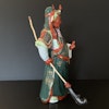 Vintage Chinese porcelain figurine of Guanyu, 20th c #1611