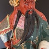 Vintage Chinese porcelain figurine of Guanyu, 20th c #1611
