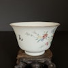 Chinese antique teacup / Chawan, in famille rose, Late Qing / Republic #1612