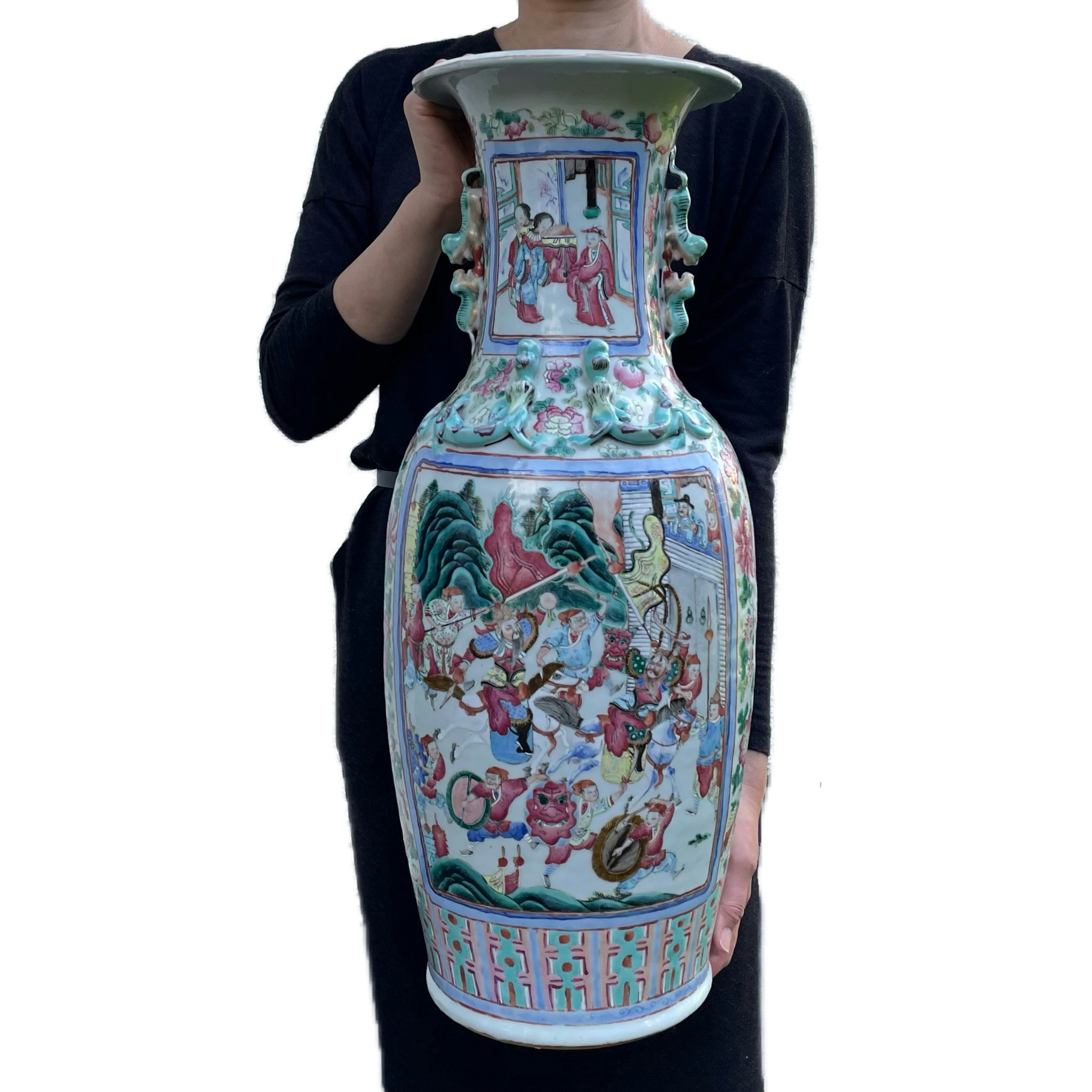 Large Chinese Antique porcelain vase, Tongzhi, Late Qing Dynasty 62 cm #1638