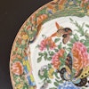 Chinese Antique Rose Butterfly Plate, Late Qing Dynasty, 19th Century #1639