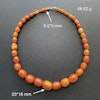 Antique Natural Amber necklace baltic amber egg yolk butterscotch Danish 48g