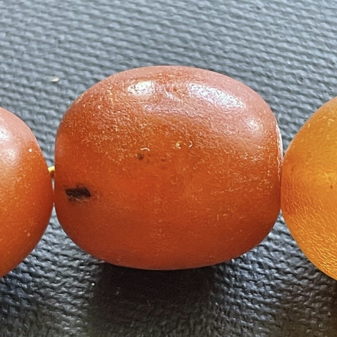Antique Natural Amber necklace baltic amber egg yolk butterscotch Danish 48g
