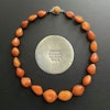 Antique Natural Amber necklace egg yolk butterscotch Denmark N.E.From 37g 1950's