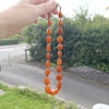 Antique Natural Amber necklace egg yolk butterscotch Denmark N.E.From 37g 1950's