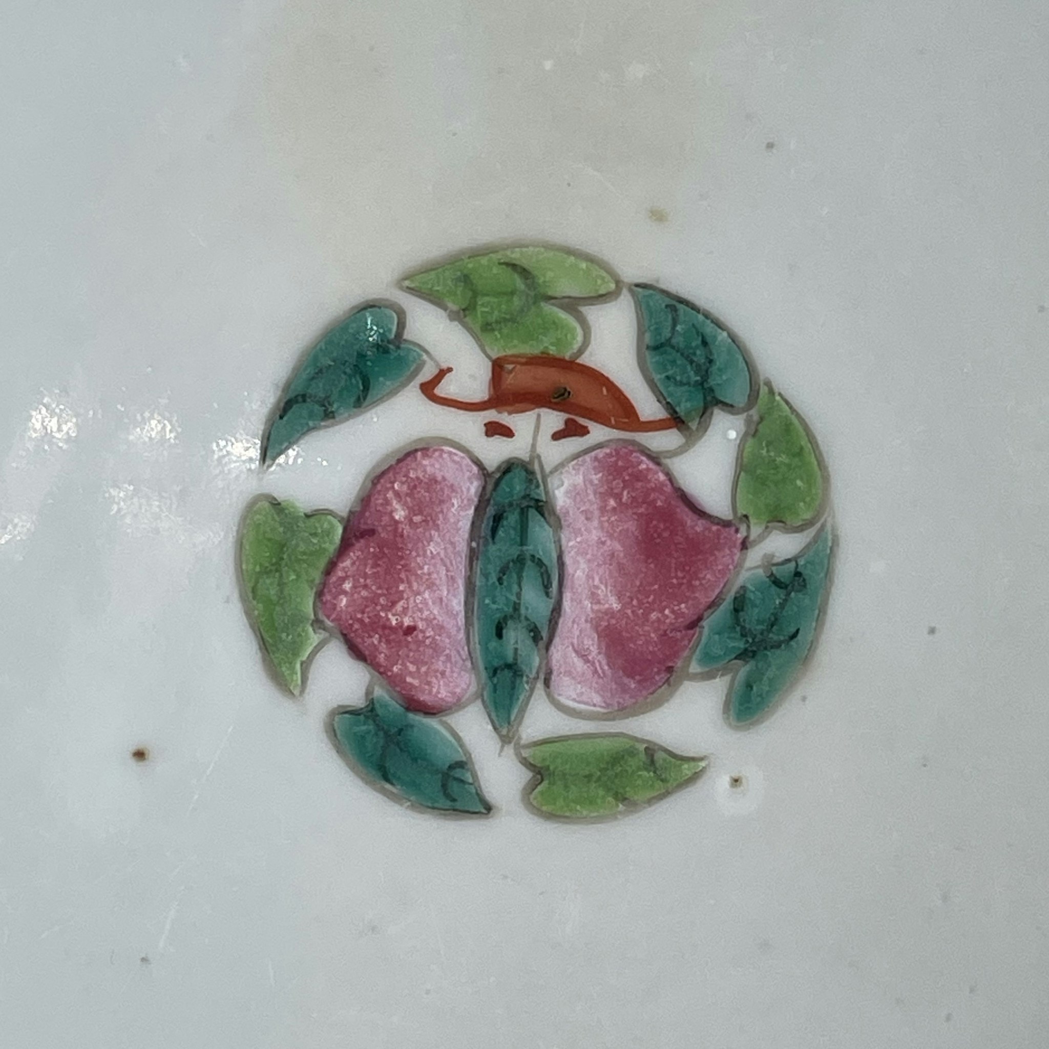 Chinese Antique Porcelain bowl with 4 seasons flowers late Qing Dynasty #1652