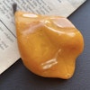 Antique Vintage natural amber pendant egg yolk from Denmark hand polished big 27