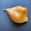 Antique Vintage natural amber pendant egg yolk from Denmark hand polished big 27