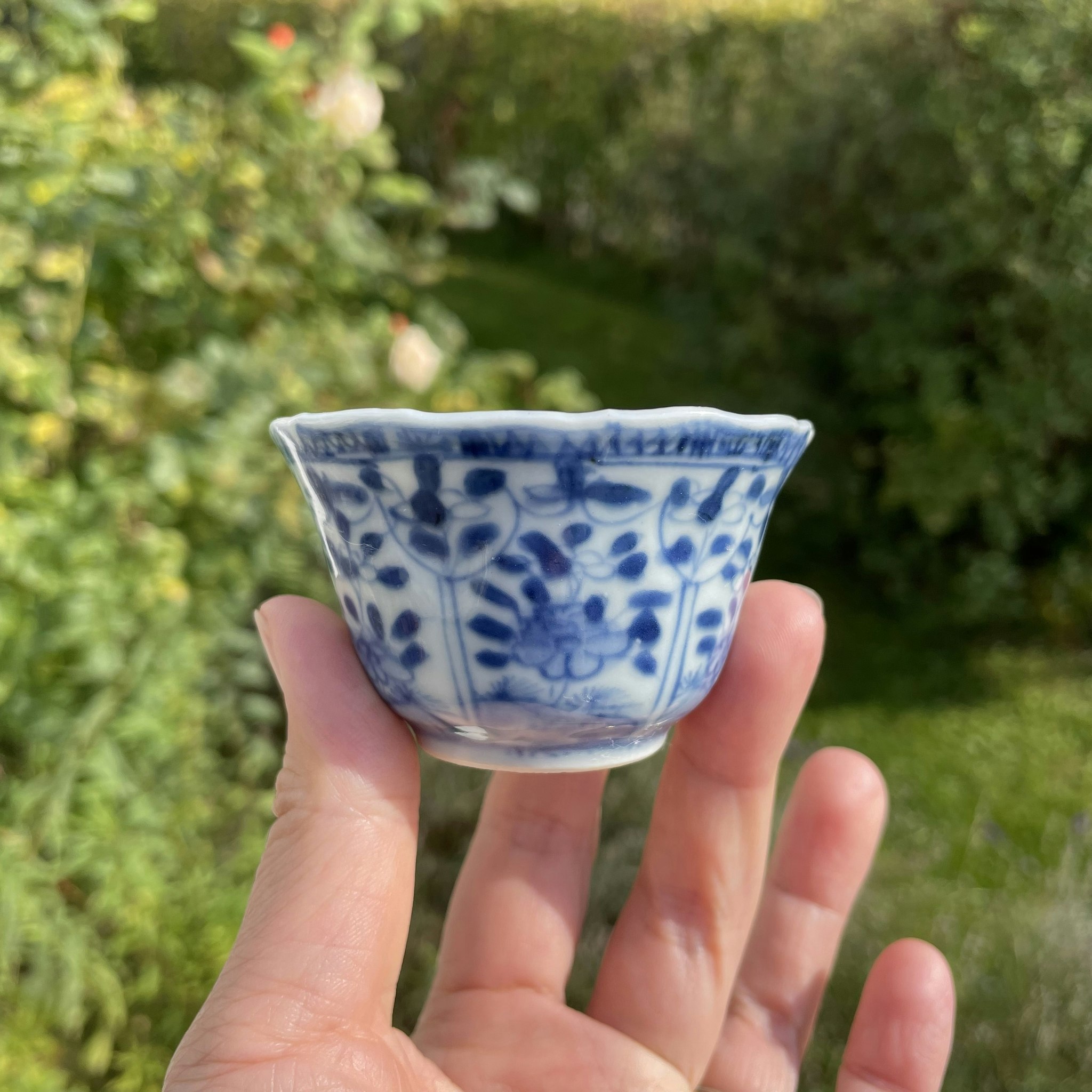 Chinese antique Teacup and Saucer, First Half Of The 18th Century #1653
