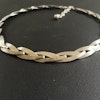 Vintage Scandinavian design solid 830 silver necklace choker#1656