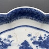 Chinese Antique porcelain blue and white deep platter, 19th c # 1471