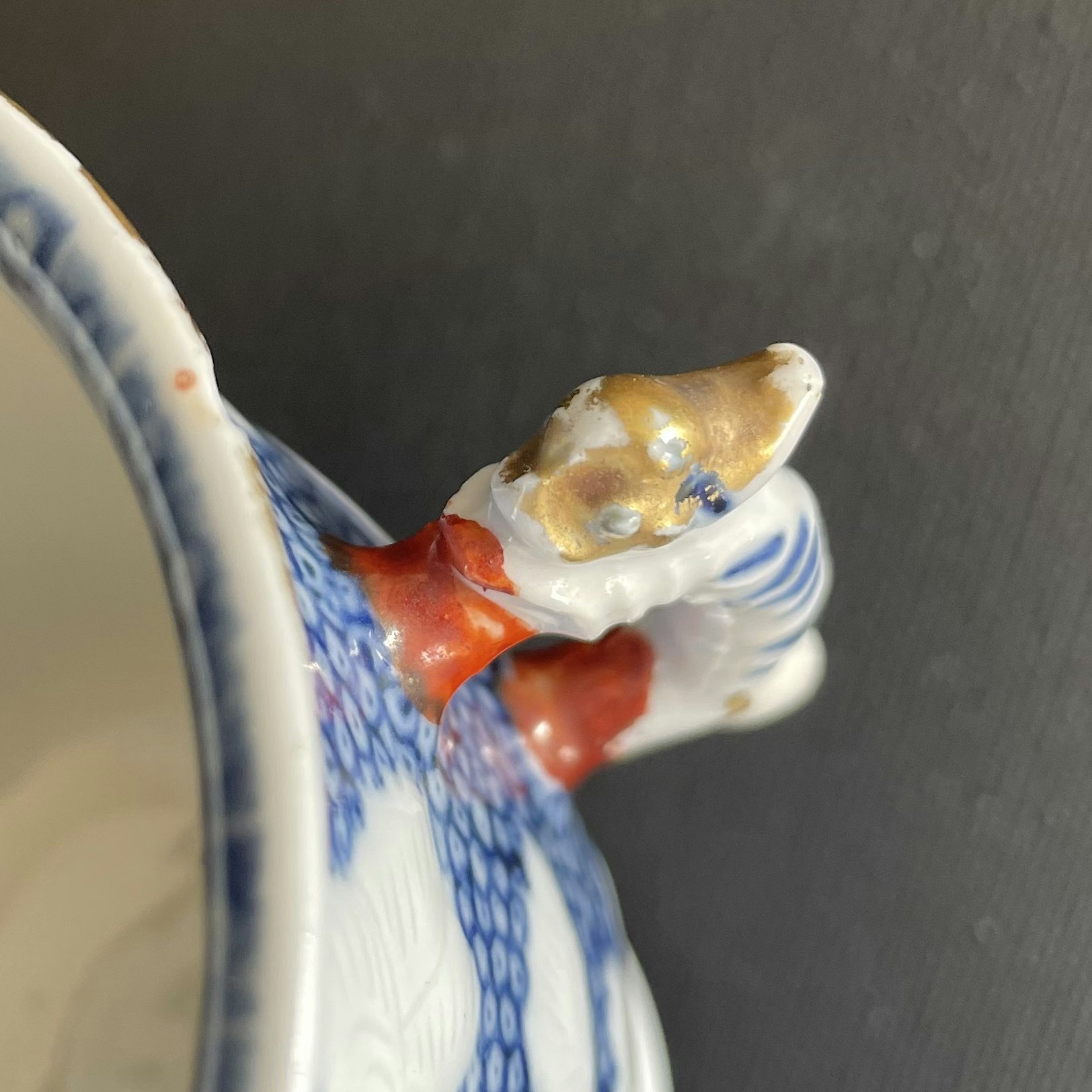 Chinese Antique Rose Mandarin Cup With Double Handles , Rare! 18c #1668