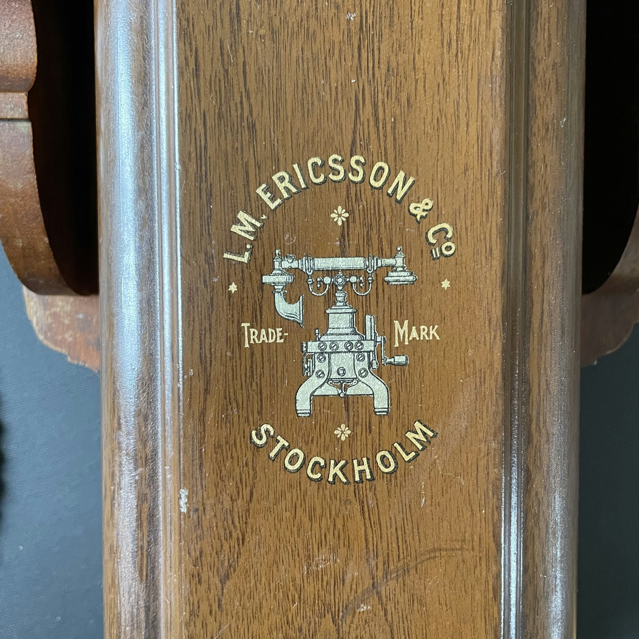 Ericsson Sweden Antique Wallhanged Telephone, Early 1900’s #1677