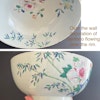 Large Chinese Antique porcelain Famille Rose bowl, Yongzheng / Qianlong #1686