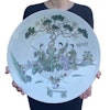 Chinese antique porcelain large charger Republic Period 羅永发 #1685