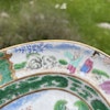 Chinese antique rose mandarin Platter, Qing Dynasty, Daoguang #1687