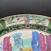 Chinese antique rose mandarin Platter, Qing Dynasty, Daoguang #1687