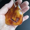 Unique Design Natural Amber Pendant Danish Amber Hand Polished 51g