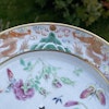 Chinese Antique rose mandarin Butterfly Plate With Dragons, Daoguang #1698