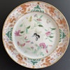 Chinese Antique rose mandarin Butterfly Plate With Dragons, Daoguang #1698