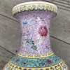 Vintage Chinese famille rose vase 1970's  #1697