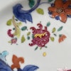 Chinese antique porcelain pseudo tobacco-leaf plate. Qianlong Period #1703