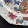 Chinese antique porcelain pseudo tobacco-leaf plate. Qianlong Period #1703