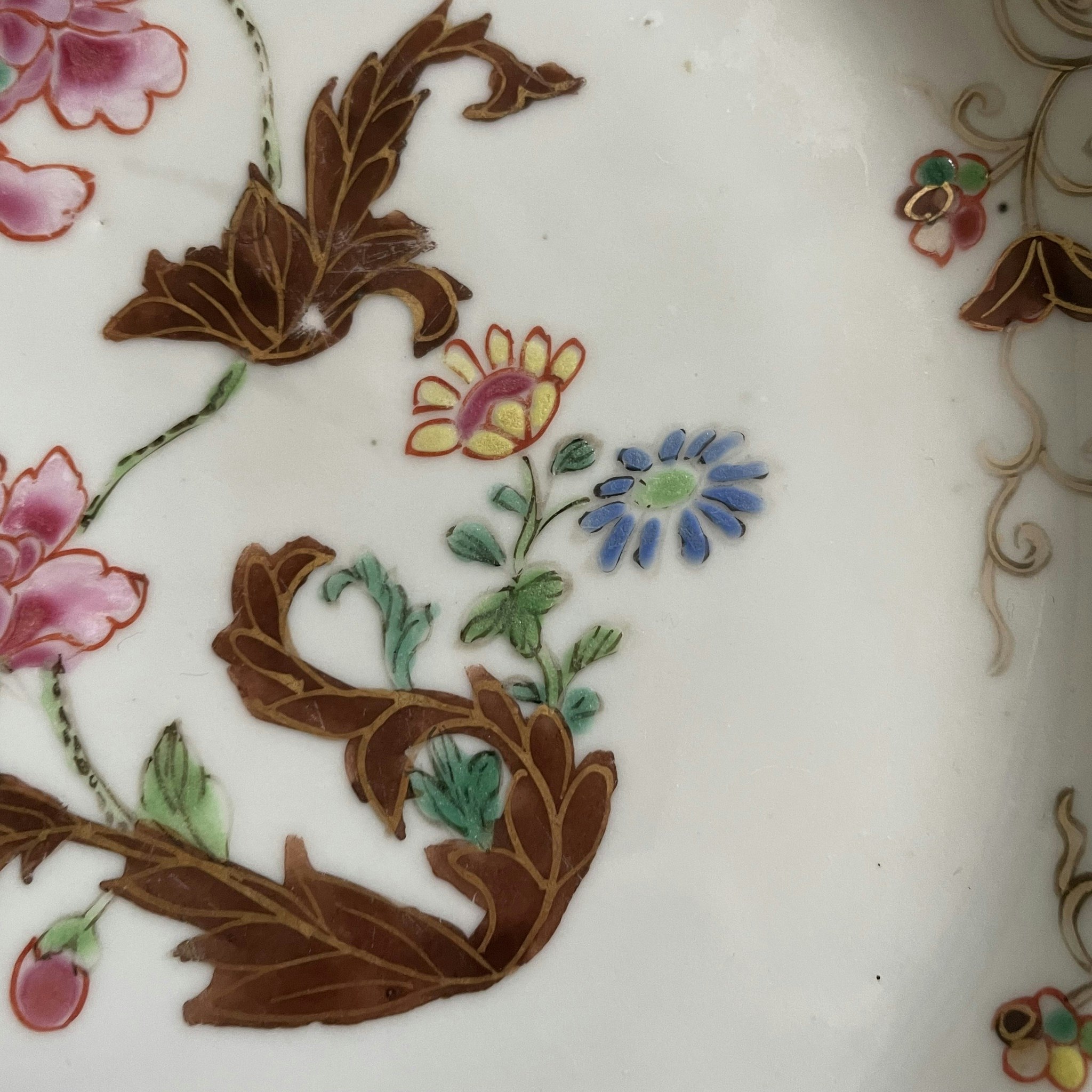 Chinese Antique porcelain plate first half of 18th C Yongzheng / Qianlong #1714
