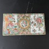 Chinese Antique Rose Medallion Lidded Porcelain brush Box, Late Qing #1715