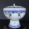 Chinese Antique Porcelain Famille Rose Warm Pot With Lid, late Qing #1718