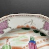 Chinese Antique Rose Mandarin Plate,18th C, Qianlong period #1721