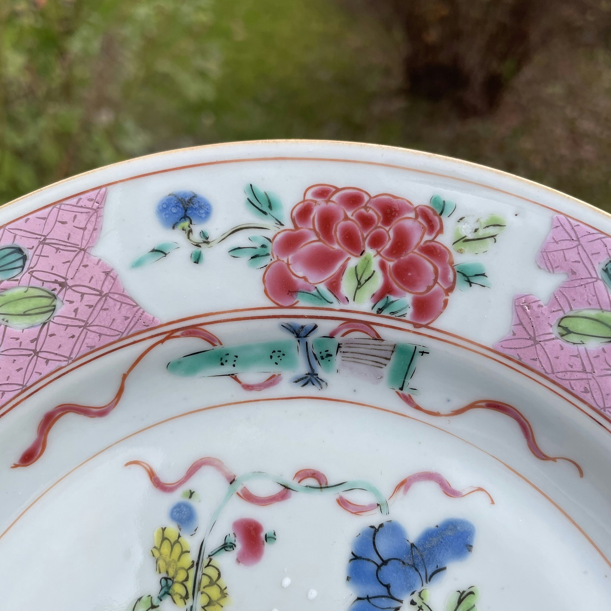Chinese Antique porcelain plate first half of 18th C Yongzheng #1726
