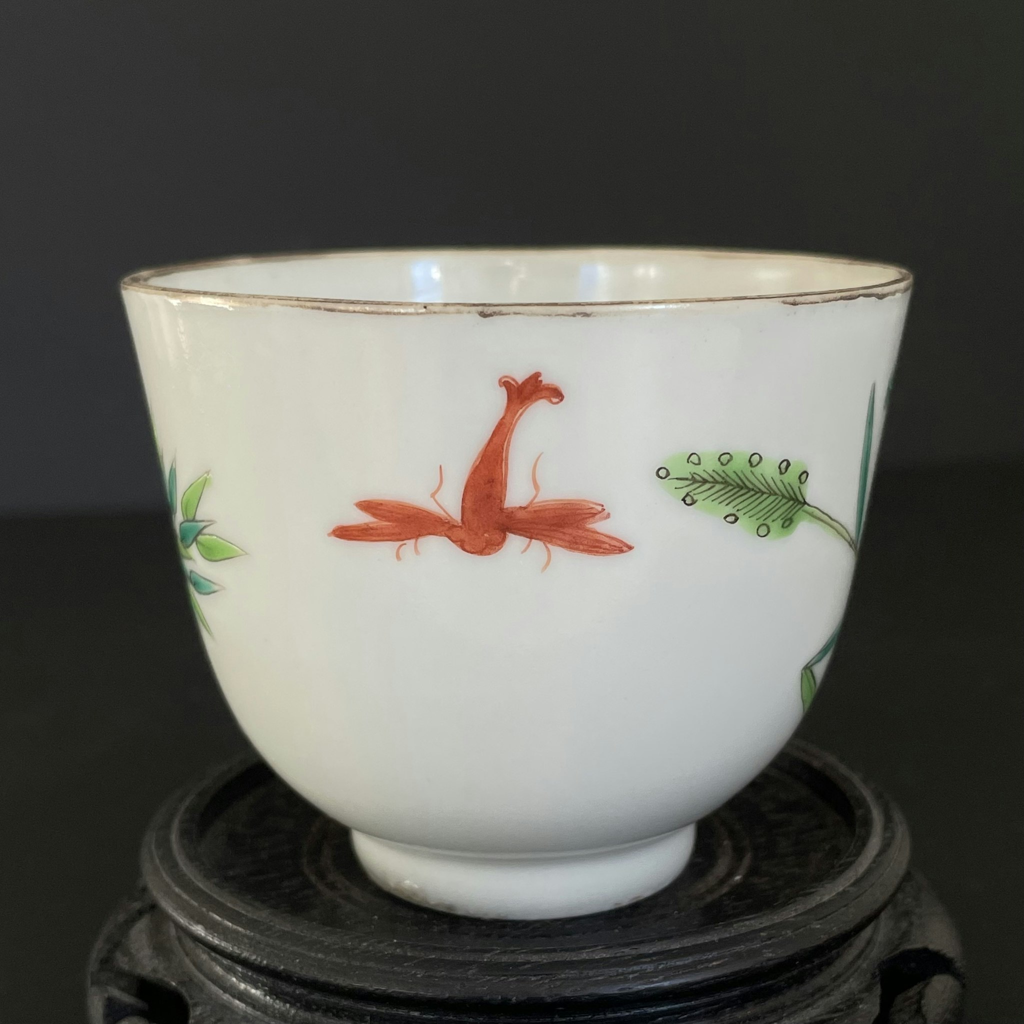 Chinese antique porcelain teacup, Late Qing Dynasty, #1731