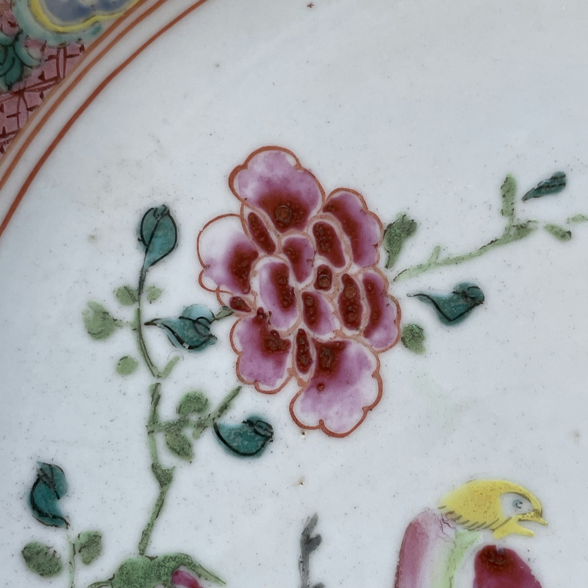 Chinese Antique porcelain plate first half of 18th C Yongzheng / Qianlong #1735